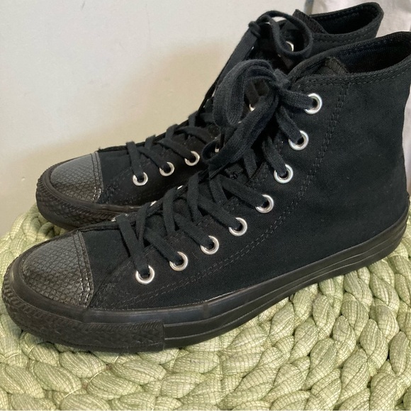 Converse Chuck Taylor All Star Hi Sneaker Black With Metallic Snakeskin Toe - Picture 3 of 8